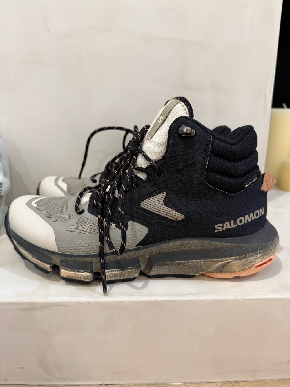 Salomon Women’s Trail Boots in Black, Gray & White